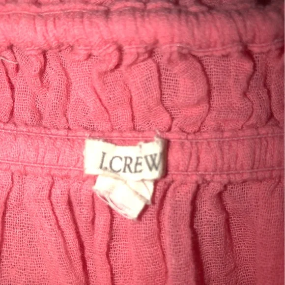 J. Crew coral gauze tunic coverup size S - Picture 2 of 3